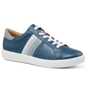 Hotter Leather Deck Shoes Sneakers, size 7.5 wide, blue